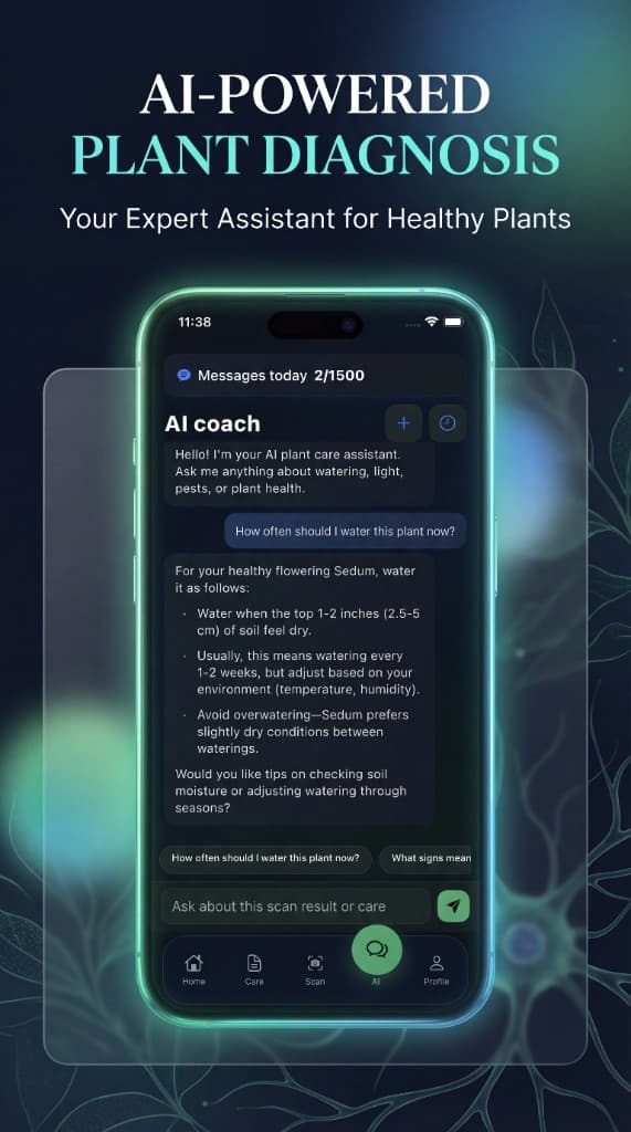 Plant Doctor AI — AI coach conversation